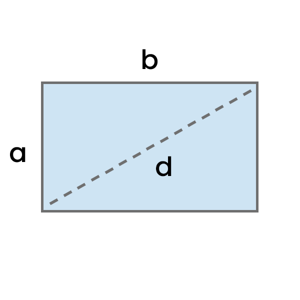 Diagonal del rectángulo